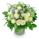 Kytice růží s fréziemi